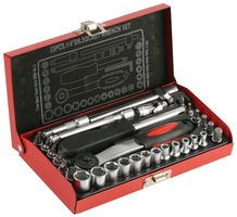 DURATOOL,D01916,SET, SOCKET, METAL CASE, ,1/4 DURATOOLD01916