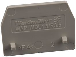 Weidmuller 1754190000 End Plate, Wdu/wdk Series Terminal Block