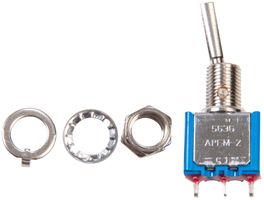 Apem 5636Ab9 Switch, Toggle, Spdt, 6A, 250V