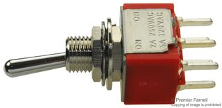 Grayhill 34Adp11B1M2Qt Switch, Toggle, Dpdt, 5A, 250V