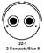 AMPHENOL MS3100A22-1P-RES