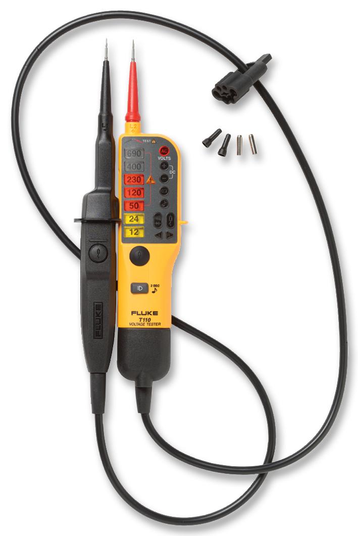 FLUKE T110 Fluke Voltage Tester, Continuity, Switchable Load