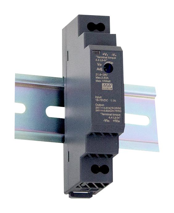 DDR-15G-5 MEAN WELL, Isolated DIN Rail Mount DC/DC Converter