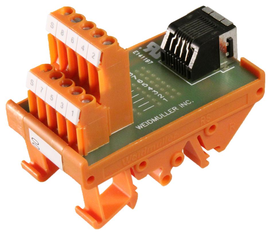 9119160000 Weidmuller INTERFACE TERMINAL BLOCK 8 POSITION RJ45