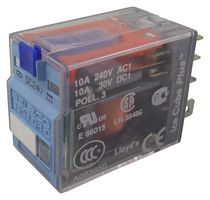 RELECO C7-A20X24D General Purpose Relay, C7 Series, Power, DPDT, 24 VDC, 10 A