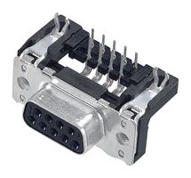 HARTING 09 66 252 6612 D Sub Connector, Right Angle, Standard, Receptacle, 15 Contacts, DA, Solder
