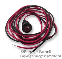 CML INNOVATIVE TECHNOLOGIES 1980000350900 LED Panel Mount Indicator, Snap-in, Red, 24 VDC, 8 mm, 10 mA, 45 mcd, IP40