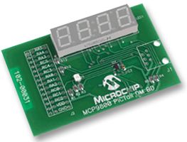 MICROCHIP MCP9800DM-PCTL MCP9800 Temperature Sensor PICtail Demo Board with 7 Segment LED Display