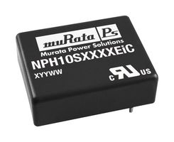 MURATA POWER SOLUTIONS NPH10S2405EIC Isolated Through Hole DC/DC Converter, ITE, 2:1, 10 W, 1 Output, 5.1 V, 1.96 A