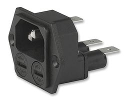 SCHURTER 4707.2000 Un-Filtered IEC Power Entry Module, IEC C14, C18, General Purpose, 10 A, 250 VAC