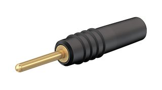 STAUBLI 22.2070-23,24,25,26,27+22.1007 Banana Test Connector, Plug, Cable Mount, 6 A, 60 V, Gold Plated Contacts