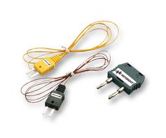 KEYSIGHT TECHNOLOGIES U1180A-AU Thermocouple Adapter & Lead Kit, Yellow K-Type Tip and Black J-Type Tip