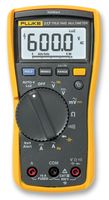 Fluke 117 delivers true-rms ac voltage and current readings with 6000-count resolution