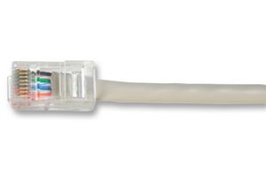 VIDEK 1996-10 Ethernet Cable, Patch Lead, Cat6, RJ45 Plug to RJ45 Plug, Beige, 10 m