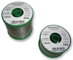 STANNOL 574007 Solder Wire, KS115, 1mm Diameter, 227°C, 500g