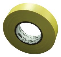 3M TEMFLEX 1500 YELLOW Electrical Insulation Tape, PVC (Polyvinyl Chloride), Yellow, 19 mm x 18 m