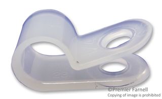 PRO POWER N4NY-004-9-CMC Fastener, P Clip, Screw Mount Cable Clamp, Nylon 6.6 (Polyamide 6.6), Natural