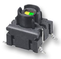 MEC 4FTH92242 Tactile Switch, illumec 4F Series, Top Actuated, Through Hole, Round Button, 3 N, 50mA at 24VDC