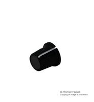 MULTICOMP CP-LB12-5-1D Knob, Round Shaft, 3.2 mm, Plastic, Round with Side Indicator Line, 12 mm
