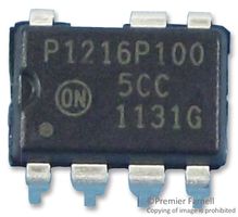 ONSEMI NCP1216P100G. PWM Current Mode, 13.4V-5.6V supply, 100 kHz, 500mA out, DIP-7