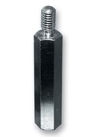ETTINGER 005.12.053 Standoff, Brass, M2.5, Hex Male-Female, 5 mm, 11 mm