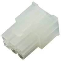 MOLEX 39-01-2060 Connector Housing, Natural, Mini-Fit Jr. 5557 Series, Receptacle, 6 Ways, 4.2 mm