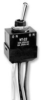 NKK SWITCHES WT13L Toggle Switch, On-Off-On, SPDT, Non Illuminated, WT Series, Panel Mount, 10 A