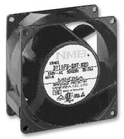NMB TECHNOLOGIES 3115FS-12W-B30-A00 AC Axial Fan, 115V, Square, 80 mm, 38 mm, Ball Bearing, 32 CFM