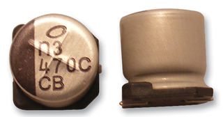 NICHICON UCB1V221MNL1GS SMD Aluminium Electrolytic Capacitor, Radial Can - SMD, 220 µF, 35 V, 7000 hours @ 105°C, Polar