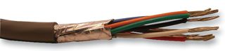 ALPHA WIRE 1297C SL005 Multicore Cable, Control, Screened, 7 Core, 22 AWG, 0.357 mm², 100 ft, 30.5 m