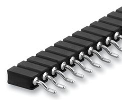FISCHER ELEKTRONIK BLY 6 SMD 20 PCB Receptacle, Board-to-Board, 2 mm, 1 Rows, 20 Contacts, Surface Mount Right Angle