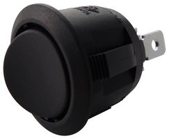 MULTICOMP PRO R13-112F-02-BB-0A Rocker Switch, Off-(On), SPST, Non Illuminated, Panel Mount, Black, R13