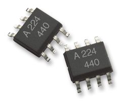 BROADCOM ACPL-224-500E Optocoupler, Transistor Output, 2 Channel, SOIC, 8 Pins, 50 mA, 3 kV, 20 %