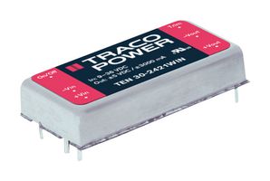 TRACO POWER TEN 30-2432WIN Isolated Through Hole DC/DC Converter, ITE, DIP, 4:1, 30 W, 3 Output, 5 V