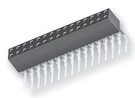 SAMTEC SSW-130-02-G-D-RA PCB Receptacle, Board-to-Board, 2.54 mm, 2 Rows, 60 Contacts, Through Hole Mount Right Angle