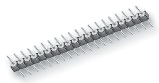SAMTEC TS-120-G-A Pin Header, Precision Machined Terminal, Board-to-Board, 2.54 mm, 1 Rows, 20 Contacts, Through Hole