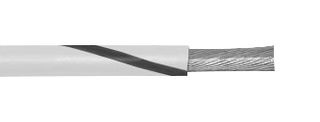 ALPHA WIRE 1858/19 WB005 Wire, PVC, White, Black, 16 AWG, 19 x 29AWG, 30.5 m