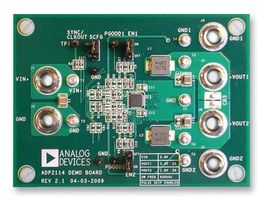 ANALOG DEVICES ADP2114-EVALZ Evaluation Board, ADP2114ACPZ-R7, Synchronous Step Down Regulator