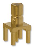 TE CONNECTIVITY - AMP 413990-1 RF / Coaxial Connector, SMB Coaxial, Straight Jack, Through Hole Vertical, 50 ohm, Brass