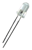 BROADCOM HLMP-EL08-VY000 LED, Amber, Through Hole, T-1 3/4 (5mm), 20 mA, 2.02 V, 590 nm