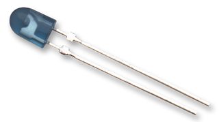 BROADCOM HLMP-AB75-WXBDD LED, Blue, Through Hole, T-1 3/4 (5mm), 20 mA, 3.2 V, 470 nm