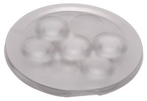LEDIL C11614_ANNA-50-5-W-XP LED Lens, 5 LED Optic, Spot, Transparent, 49.9 mm, Round, PMMA (Polymethylmethacrylate)