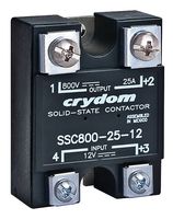 SENSATA/CRYDOM SSC1000-25-24 Solid State Relay, SPST-NO, 25 A, 1000 VDC, Panel Mount, Screw, DC Switch