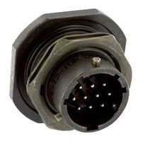 AMPHENOL INDUSTRIAL GTS01AF20-4P Circular Connector, GTS Series, MIL-DTL-5015 Series, Cable Mount Receptacle, 4 Contacts