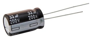 PANASONIC EEUHD1H221 Electrolytic Capacitor, 220 µF, 50 V, ± 20%, Radial Leaded, 2000 hours @ 105°C, Polar