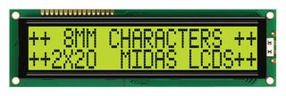 MIDAS DISPLAYS MC22008B6W-SPTLY-V2