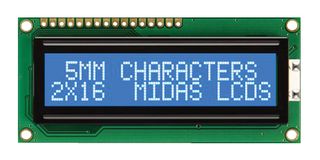 MIDAS DISPLAYS MC21605C6WR-BNMLW-V2