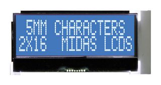 MIDAS DISPLAYS MCCOG21605C6W-BNMLWI