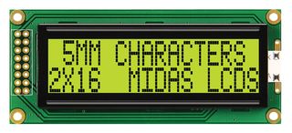 MIDAS DISPLAYS MC21605B6W-SPR-V2