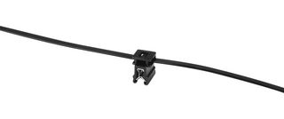 HELLERMANNTYTON 150-76099 T50ROSEC4A-PA66HS/PA66HIRHS-BK Cable Tie, Edge Clip Fixing, Nylon 6.6 (Polyamide 6.6), Black, 200 mm, 4.6 mm, 45 mm, 50 lb